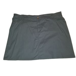 Croft & Barrow Gray Stretch Skort 22W